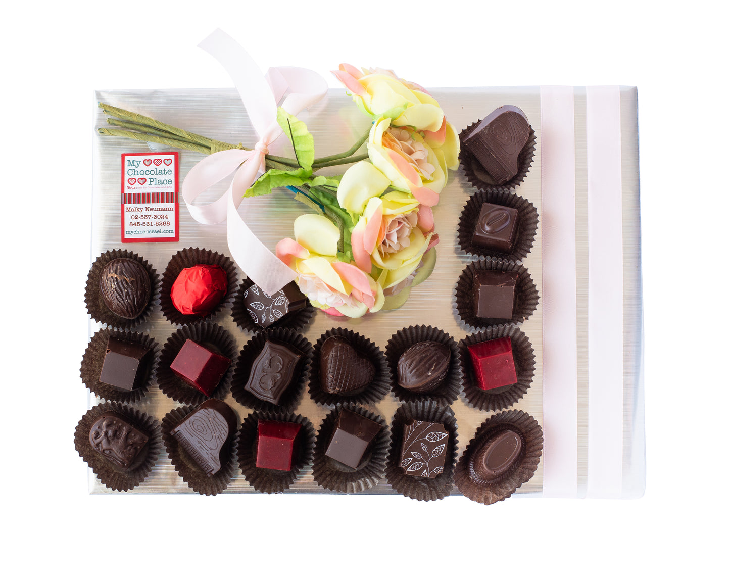 Flower Bouquet & Chocolates
