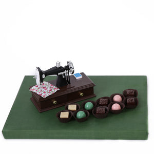 Sewing Machine Chocolate Arrangement