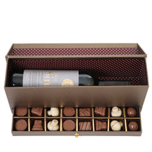 Load image into Gallery viewer, Cardboard Wine Box with Chocolate Drawer