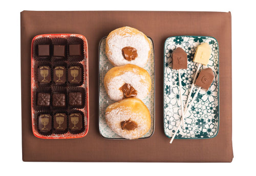 Set of Printed Ceramic Tray