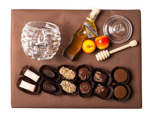 Load image into Gallery viewer, Honeybear Glass Honey Dish with Decorative Honey Jar and Chocolates