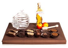 Load image into Gallery viewer, Honeybear Glass Honey Dish with Decorative Honey Jar and Chocolates
