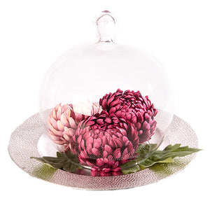Flowers in Glass Dome