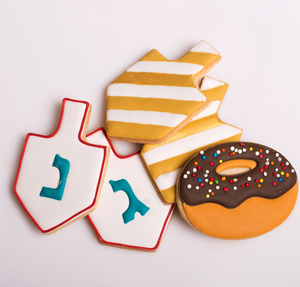 Chanuka themed cookies